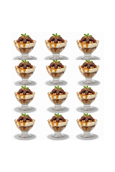 mawfoor Decorative Ramadan dessert bowl set with ice cream/muhallabia/dessert...