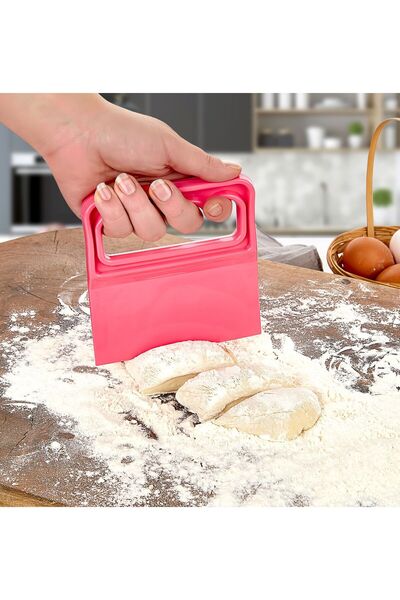 Porselen Diyarı Dough Cutter Plastic Dough Scraper Pastry Stripping Tool, Dou...