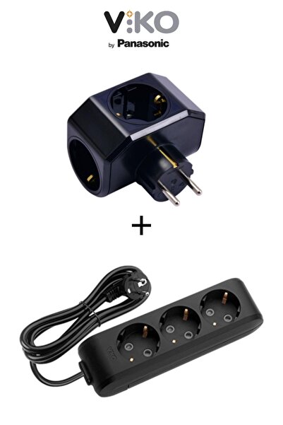 VİKO MULTİ-LET ÜÇLÜ PRİZ ANAHTARLI 5 MT KABLOLU