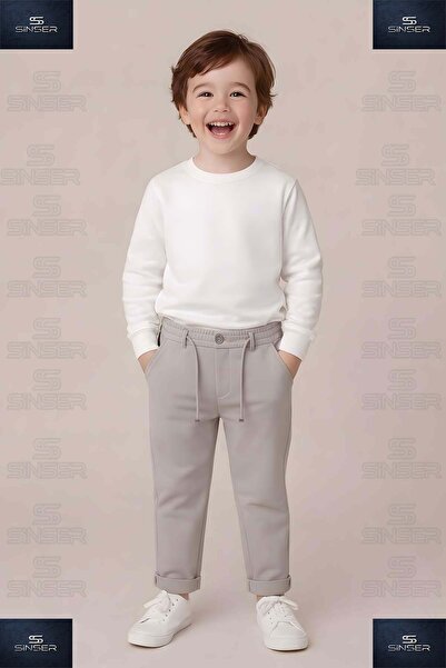 SS SİNSER Pantalone u dečačkom stilu sa elastičnim strukom i manžetama od likre