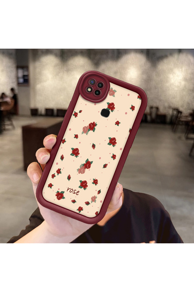 Hontinga حافظة هاتف من مادة السيليكون المقاومة للصدمات باللون الأحمر الوردي م...