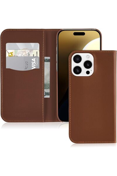 Coach Signature Leather Two Piece Detachable Wallet Folio iPhone 16 Pro Max C...