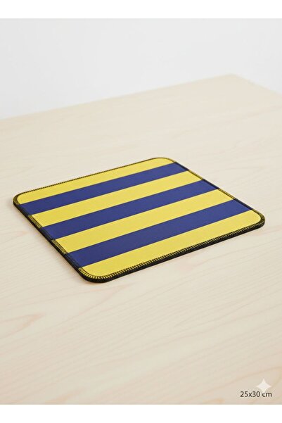 XTRIKE ME Yellow navy striped mousepad - fan exclusive series non-slip base g...