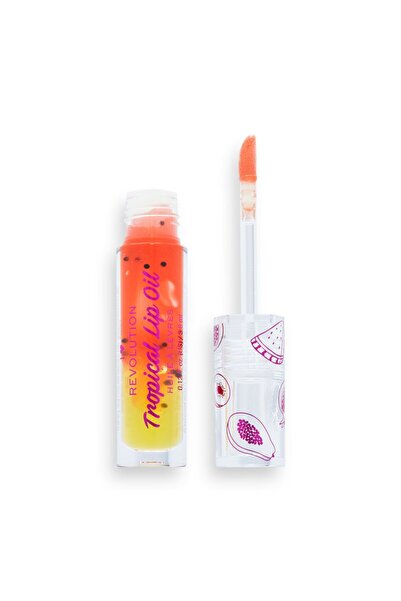 I HEART REVOLUTION , Tropical, Plumping, Lip Oil, Papaya, 3.8 ml