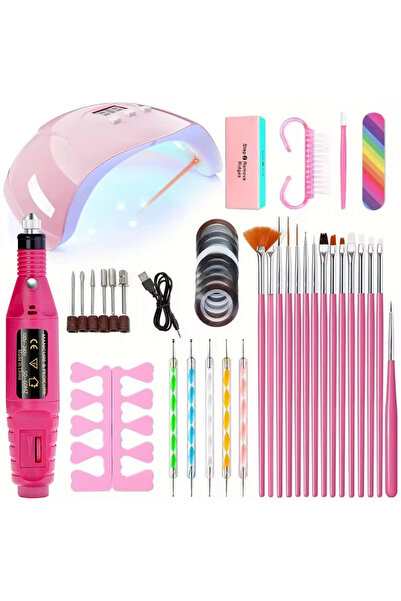 DUTRIEUX مجموعة لينماندا الاحترافية للعناية بالأظافر الكهربائية USB مع مبرد أ...