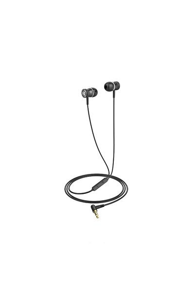 Havit Căști cu fir E303P, mufă de 3,5 mm, microfon, negru