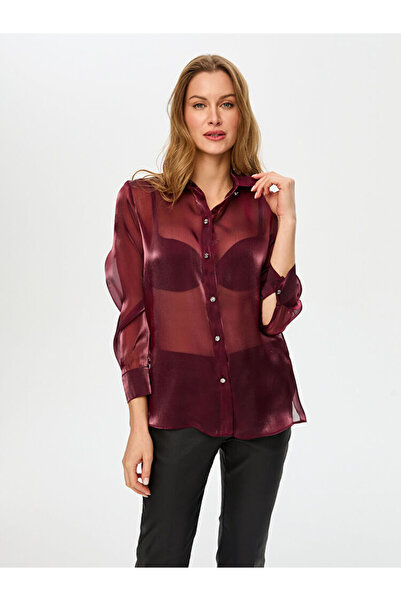 Faik Sönmez Tunica elegantă din organza US26TNK001