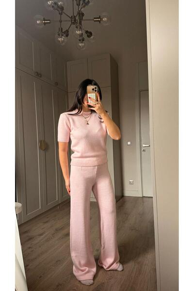 Bade Butik Roze pleteni komplet