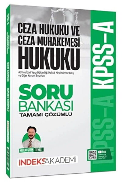İndeks Akademi KPSS A Grubu Ceza Hukuku ve Ceza Muhakemesi Hukuku Soru Bankası