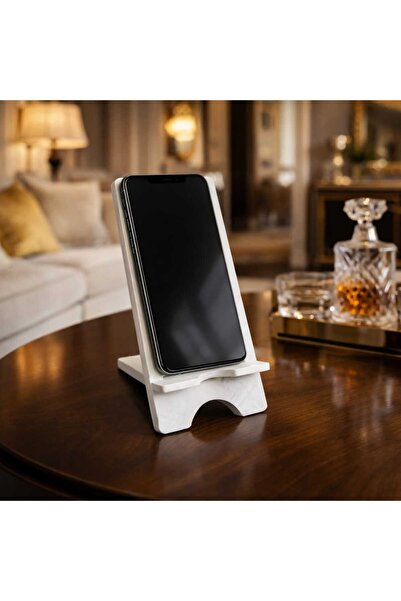 lufen deco Mermer Görünümlü Beton Masa Üstü Telefon Kumanda Tutacağı – Kaymaz...