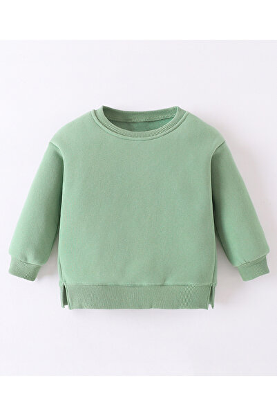 SAPS Solid Full Sleeves Sweatshirt - Green