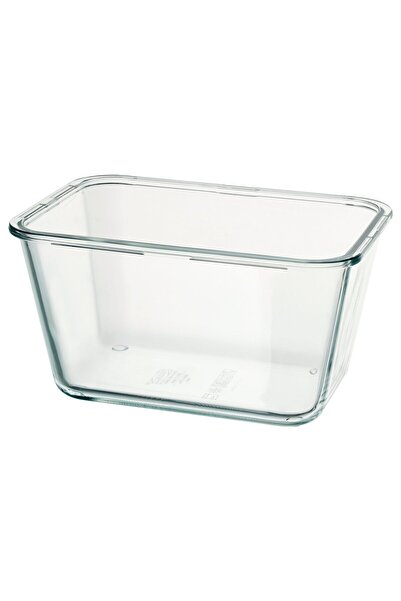 IKEA 365+ правоъгълен стъклен контейнер за храна, 1,8 л