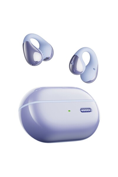 SoundPEATS PearlClip Pro Hi-Res LDAC ENC OWS Kablosuz Bluetooth 6.0 Kulaklık Mor