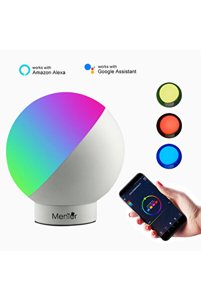 Mentor Veioza inteligent WiFi LED RGBW 7W 650Lm 3000k reglabil