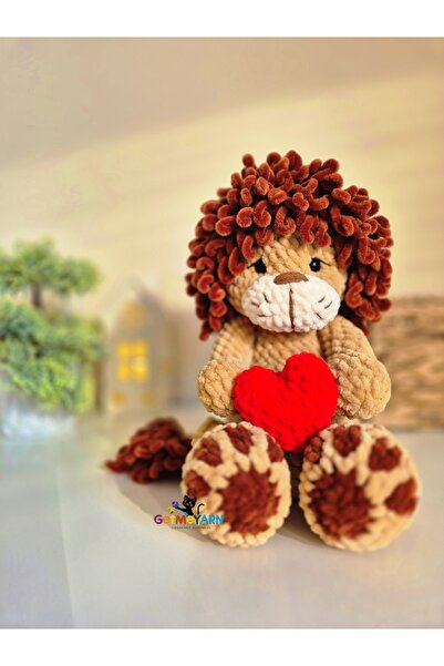 OEM Leu de pluș croșetat manual, leoaică – Jucărie Amigurumi moale