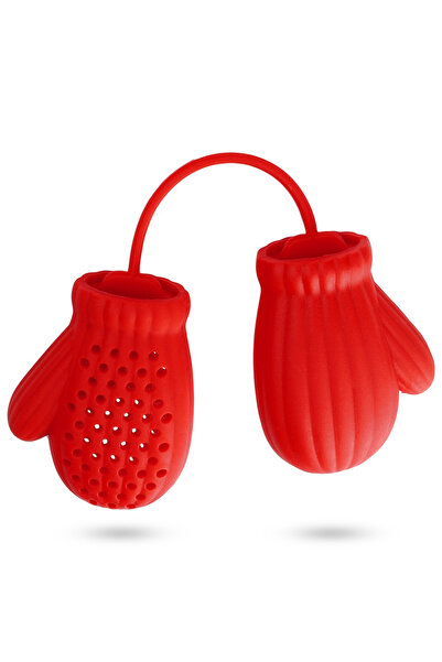 Other Red silicone tea infuser with gloves