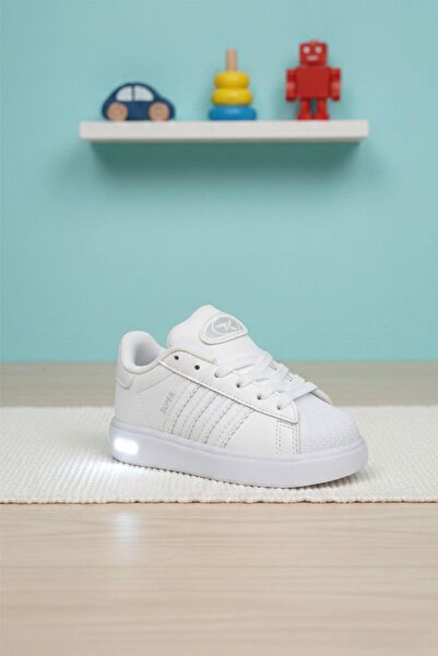 Oksit Supers Kaymaz Tabanlı Unisex Işıklı Çocuk Spor Ayakkabı