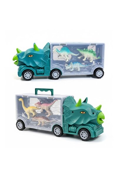 GNR Market Set camion de transport dinozauri cu 6 figurine dinozauri