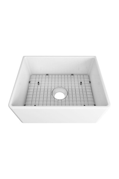 VitrA 61CM Beyaz Seramik Fireclay Ateş Kili Mutfak Eviye + Alt taban teli Apr...