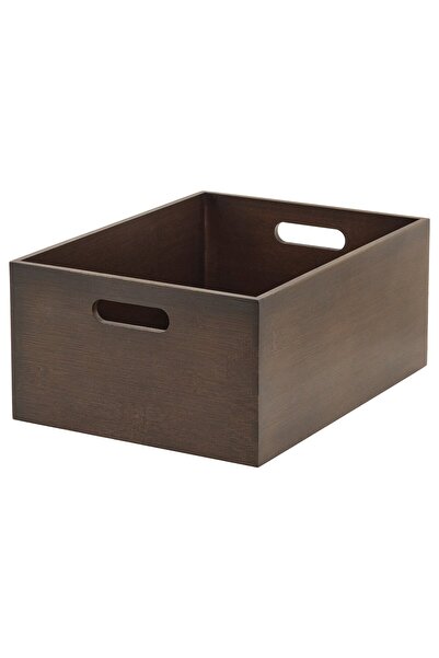 IKEA UPPDATERA Storage Box, Dark Bamboo, 24 x 32 x 15 cm