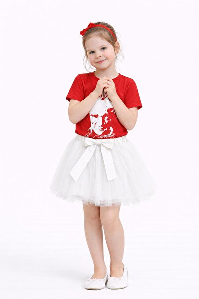 Kuraff Giyim 23 أبريل 29 أكتوبر تنورة توتو وتي شيرت لعيد الفتاة