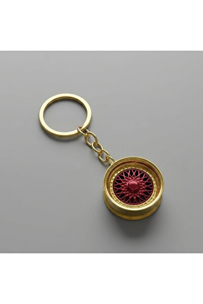 Duftpalm Gold Jant Design Stylish Keychain and Accessory