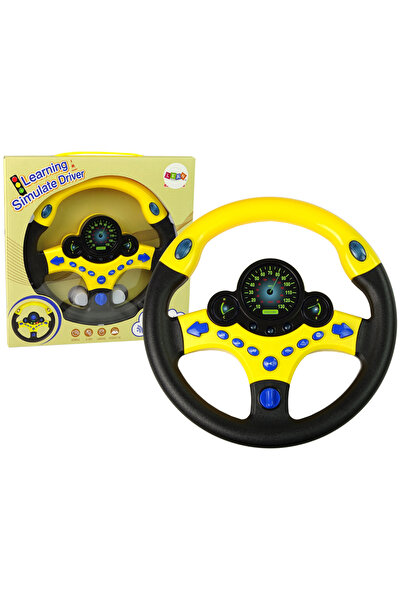 Three top online Interactive Yellow Steering Wheel Driving Simulator Sounds L...
