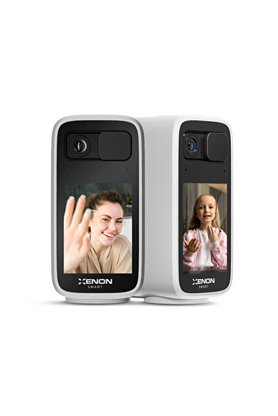 Xenon Smart Ekranlı Akıllı İkili İç Mekan Güvenlik Kamera Seti Kameradan Kame...