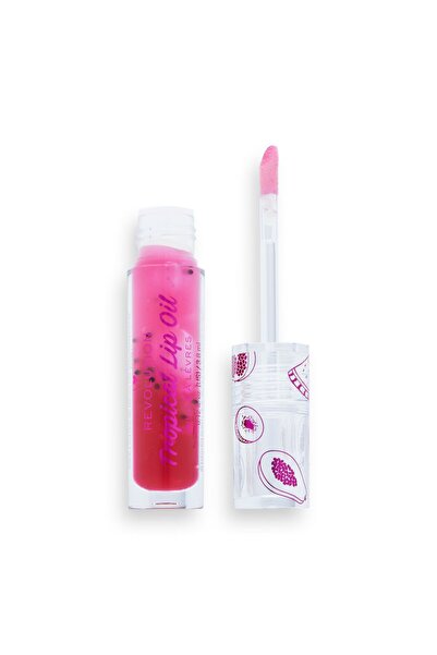 I HEART REVOLUTION , Tropical, Plumping, Lip Oil, Pomegranate, 3.8 ml
