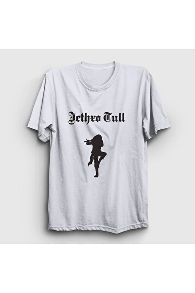 Presmono Unisex White Logo Jethro Tull T-Shirt 592913Tt
