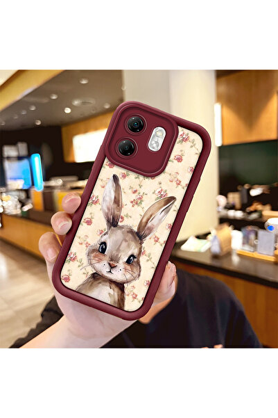 Hontinga حافظة هاتف من مادة السيليكون المقاومة للصدمات باللون الأحمر الوردي م...