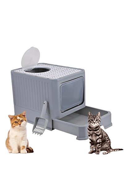 zola Covered cat litter box, extendable and removable base, litter addition h...