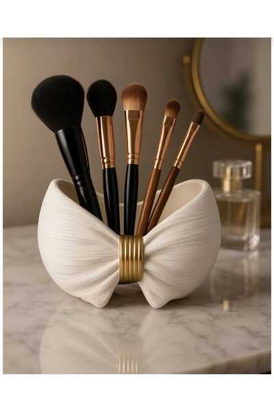 AVİZEM DEKORASYON DEKORATİF FİYONK MODEL FIRÇALIK VE KALEMLİK ORGANİZER