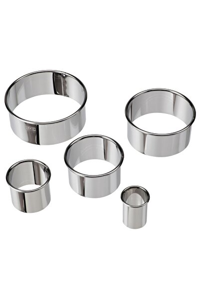 IKEA LÄTTBAKAD Dessert Shape, 5 Pieces, Silver