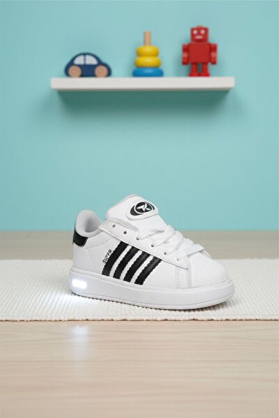 Oksit Supers Kaymaz Tabanlı Unisex Işıklı Çocuk Spor Ayakkabı