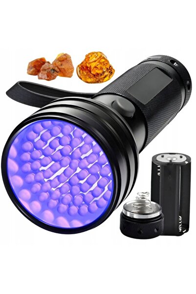 zola Τακτικός φακός UV, 51 δίοδοι LED, 395 nm, τροφοδοσία με μπαταρία, κράμα ...