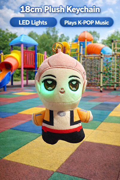 K-POP Keychain Plus with LED Lights and Music, 18 cm, Toy for Children