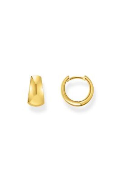 Thomas Sabo CR740-413-39 Bold - Gold-plated Trapeze Hoop Earrings 12 mm Ladies