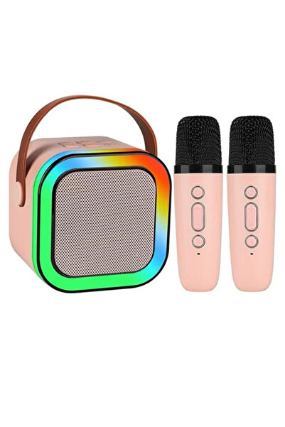 TOY LAND Mini Karaoke Speaker for Kids, Portable Bluetooth Speaker with 2 Wir...