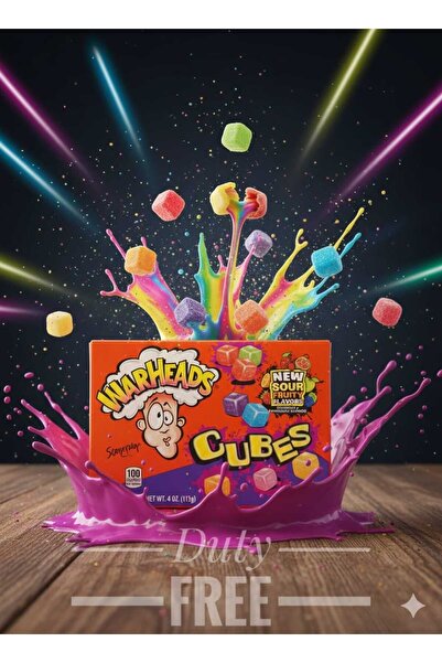 hijazigroup Warheads Sour Chewy Cubes Assorted Flavours 113G