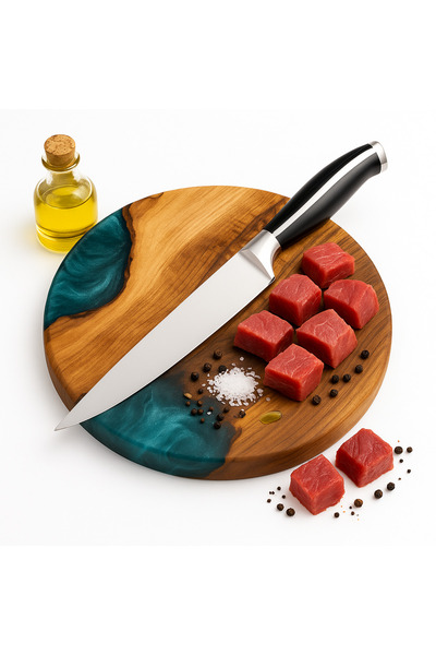 Salestore.ro Cuțit de bucătărie 20 cm, filetare pește și carne, inox, 56±HRC,...