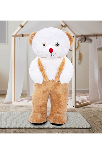 Pababo Tulumlu Peluş Ayıcık 80 cm – Büyük Boy Yumuşak Oyuncak & Sarılmalık Ayı