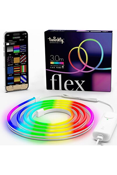 Twinkly Flex – App-Controlled Flexible Light Tube with RGB (16 Million Colors...