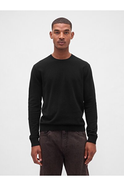 GAP Erkek Siyah CashSoft Crew Kazak