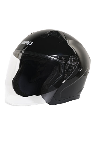 GP KOMPOZİT GP NERO MKS006-GB Şeffaf Vizörlü Motosiklet Yarım Kask