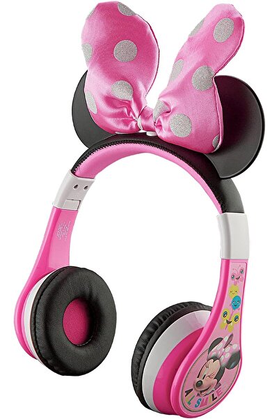ekids Minnie Mouse Kids Bluetooth Headphones, Wireless with Microphone