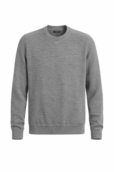 Plus Scorpion Men's Knitwear Sweater – Crew Neck, Regular Fit, All Seasons