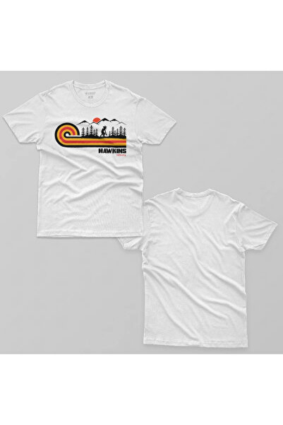 Crazy Ανδρικό μπλουζάκι Visit Hawkins με ρετρό αισθητική της δεκαετίας του '70