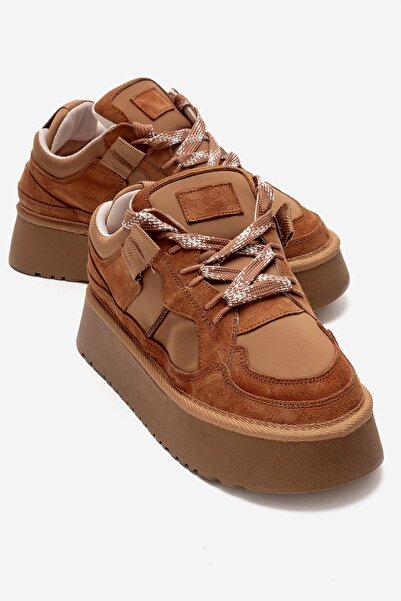 LuviShoes Pantofi sport cu platformă pentru femei RAVEN, din piele naturală, ...