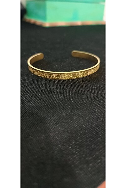 Shae Jewelry سوار أيتيل كرسي مطرز بالذهب من الفولاذ المقاوم للصدأ
